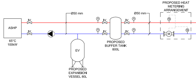 air source heat pump diagram