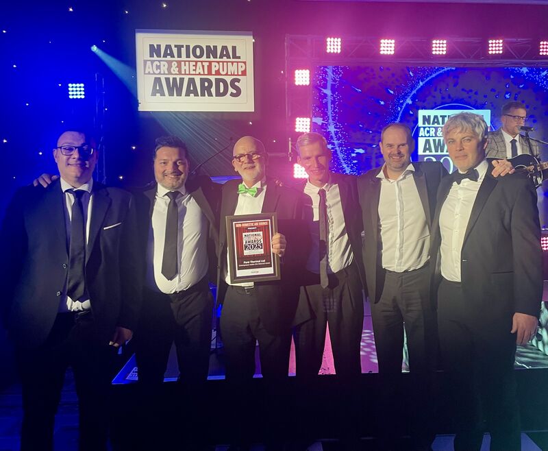 The Pure Thermal team attending the National ACR & Heat Pump Awards
